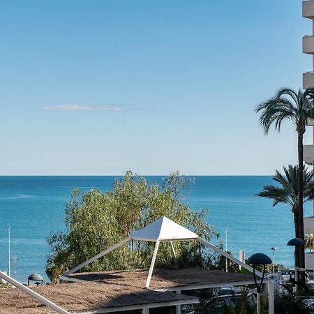 Seaview Beachfront Studio With Aqua Park & Balcony Benalmádena Exterior photo